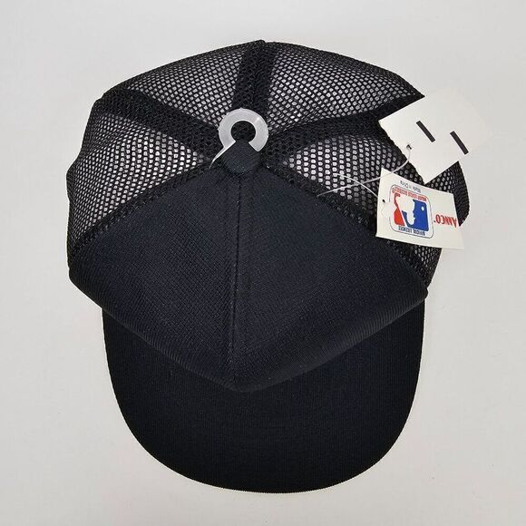 Vtg Chicago White Sox ANNCO Black Adjustable‎ Snapback MLB Baseball Hat Cap NWT - Picture 7 of 10